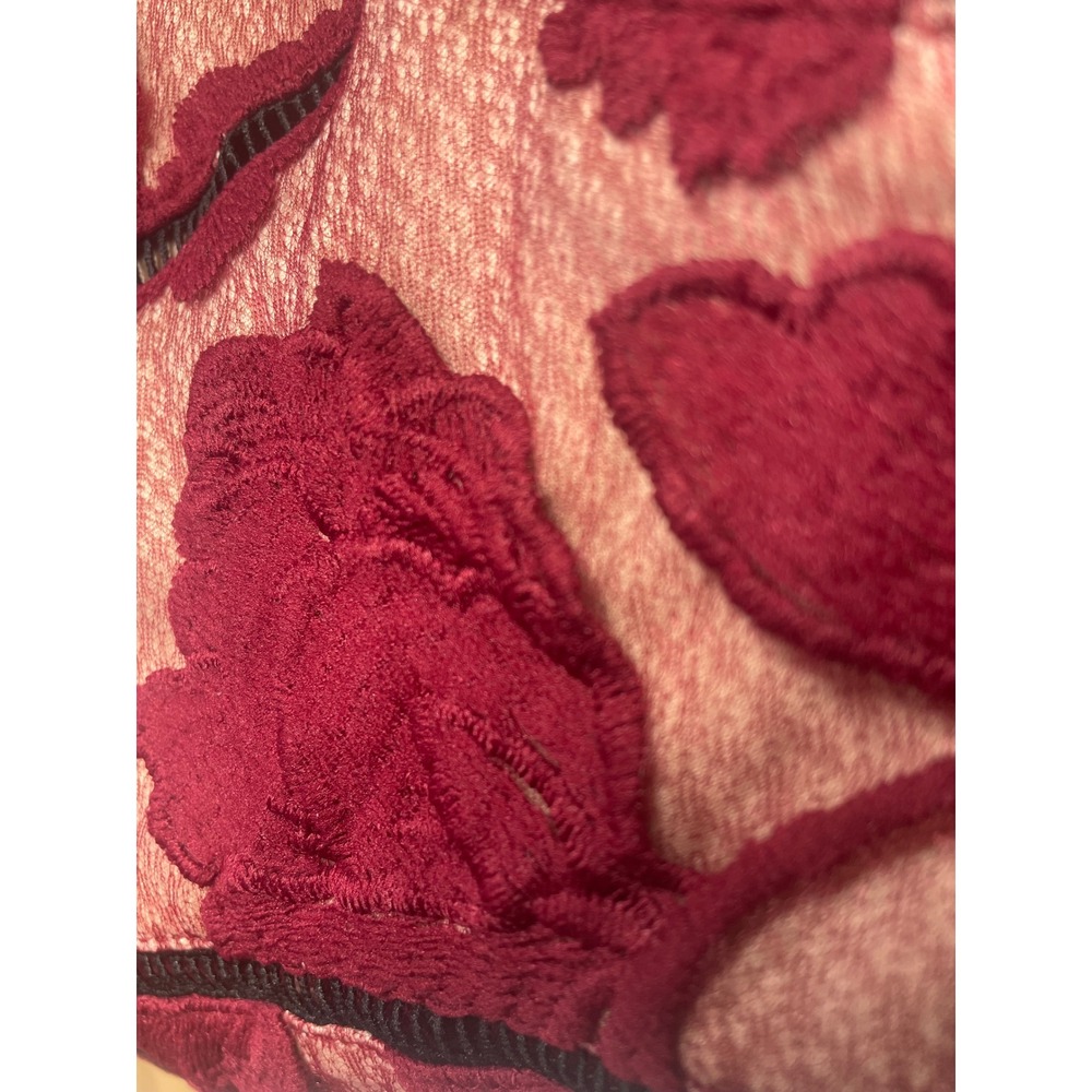 Lulus Alluring Dream Floral Mesh Lace Midi Dress Burgundy XS NWT - Picture 12 of 12